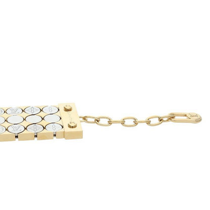 Louis Vuitton Futura Monogram Chain Bracelet (Silver 91.74g)