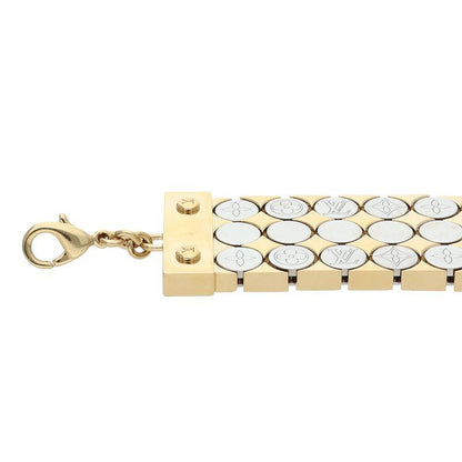 Louis Vuitton Futura Monogram Chain Bracelet (Silver 91.74g)