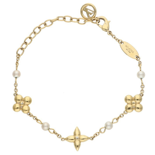 Louis Vuitton Luiza bracelet Gold x White (Silver 7.44g)