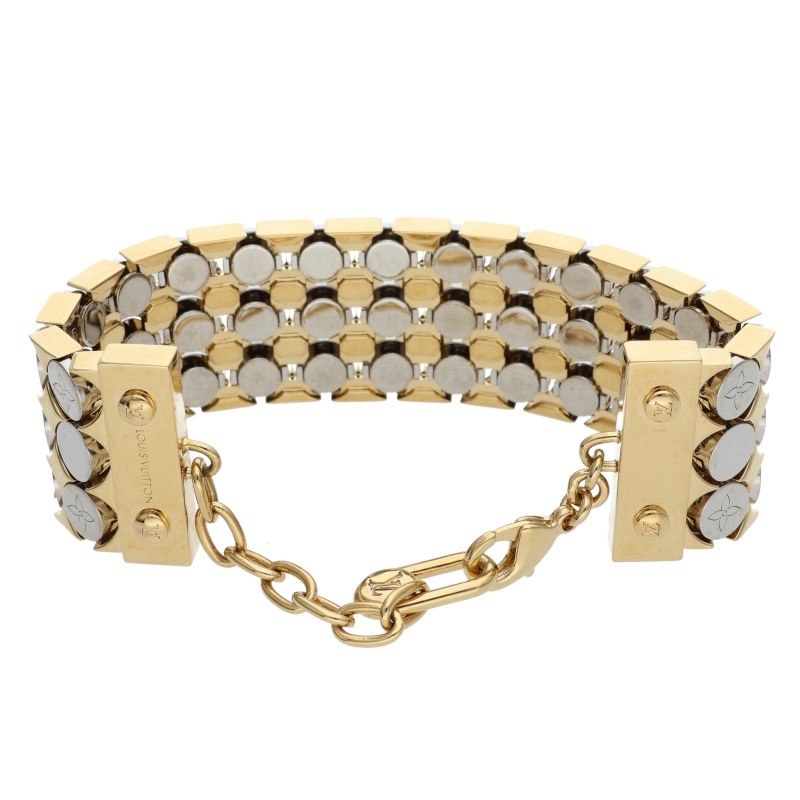 Louis Vuitton Logo Bangle Gold x Silver (Silver 92.73g)