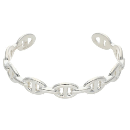 HERMES Chaine d'Ancre MM Enchainee Silver Size ONE SIZE