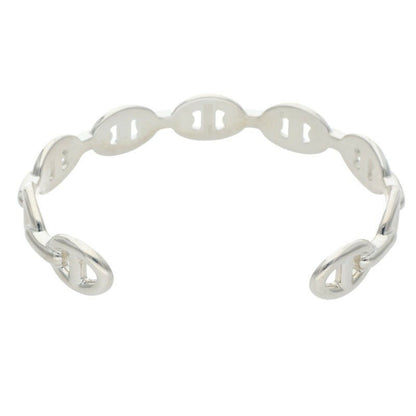 HERMES Chaine d'Ancre MM Enchainee Silver Size ONE SIZE