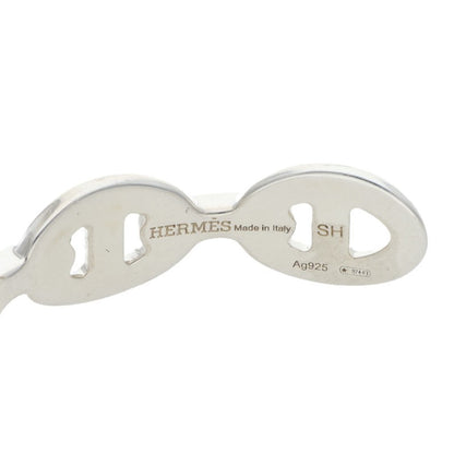HERMES Chaine d'Ancre MM Enchainee Silver Size ONE SIZE