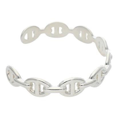 HERMES Chaine d'Ancre MM Enchainee Silver Size ONE SIZE