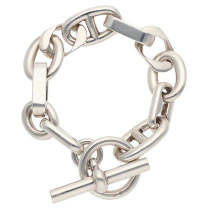 HERMES Alea GM Sterling Silver Bracelet Size ONE SIZE
