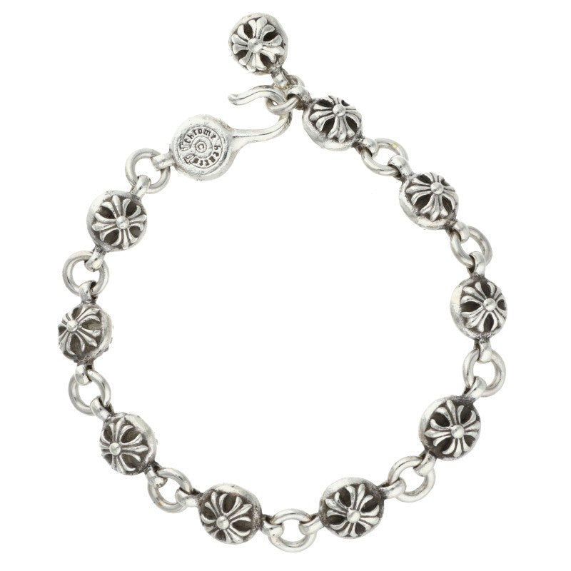 Chrome Hearts #2 Cross Ball Silver Bracelet Size ONE SIZE
