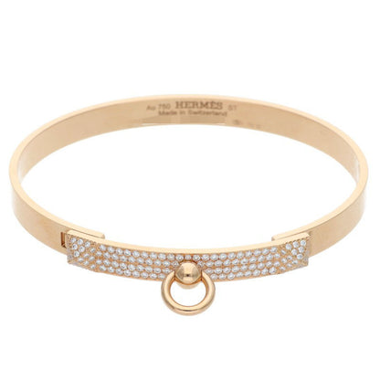 HERMES Collier de Chien K18PG Diamond Bracelet Size ONE SIZE