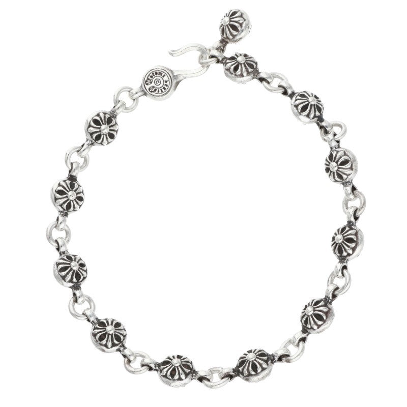 Chrome Hearts #1 Cross Ball Silver Bracelet Size ONE SIZE