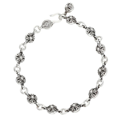 Chrome Hearts #1 Cross Ball Silver Bracelet Size ONE SIZE