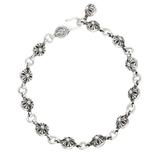 Chrome Hearts #1 Cross Ball Silver Bracelet Size ONE SIZE