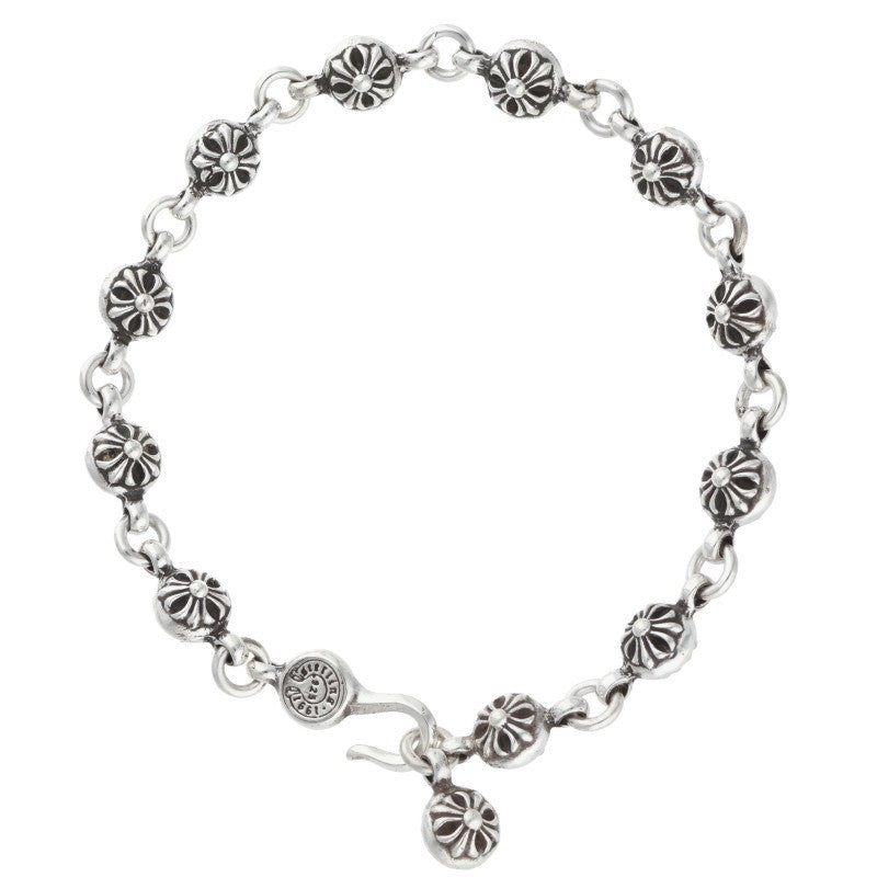 Chrome Hearts #1 Cross Ball Silver Bracelet Size ONE SIZE