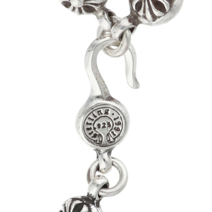 Chrome Hearts #1 Cross Ball Silver Bracelet Size ONE SIZE