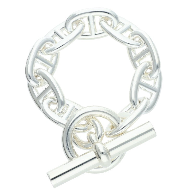 HERMES Chaine d'Ancre TGM Silver Bracelet Size ONE SIZE