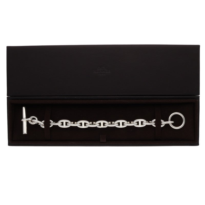 HERMES Chaine d'Ancre MM Silver Bracelet Size ONE SIZE