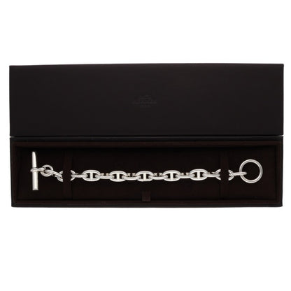 HERMES Chaine d'Ancre MM Silver Bracelet Size ONE SIZE