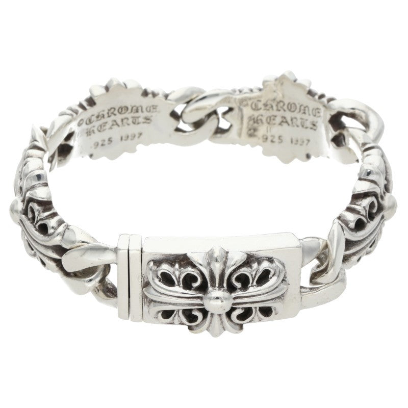 Chrome Hearts KEEPER LINK Silver Bracelet Size ONE SIZE