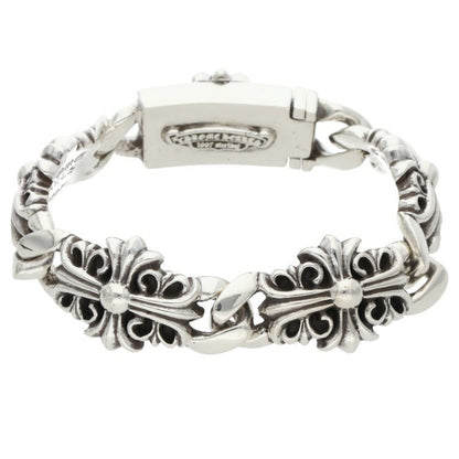 Chrome Hearts KEEPER LINK Silver Bracelet Size ONE SIZE