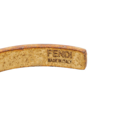 FENDI F Logo Rhinestone Bangle Size ONE SIZE