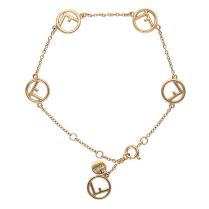 Fendi Logo Rhinestone Bangle (Silver 4.01g)