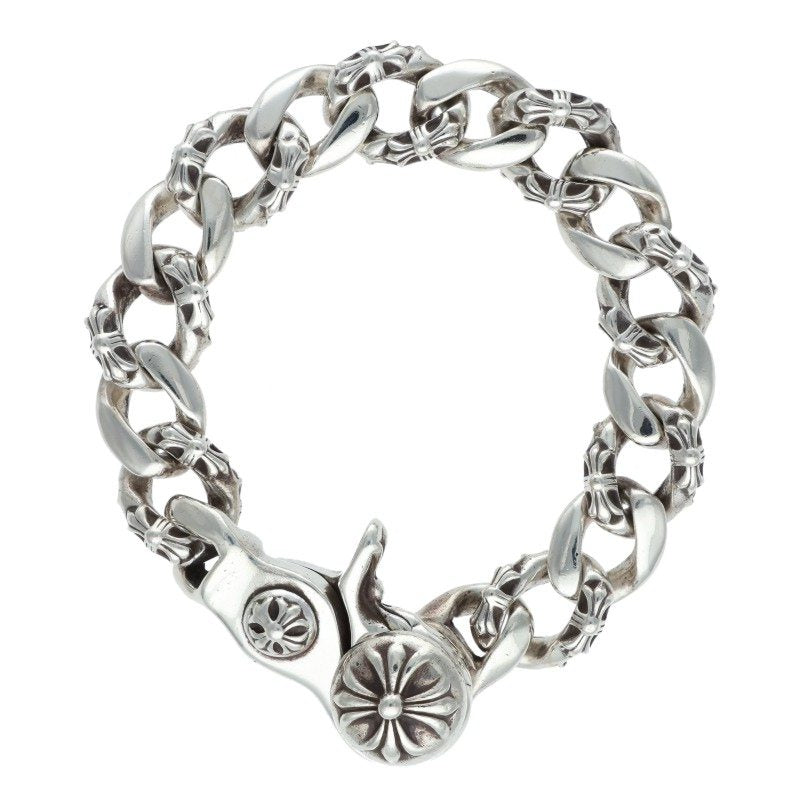 Chrome Hearts Fancy Link Clip Silver Bracelet Size ONE SIZE