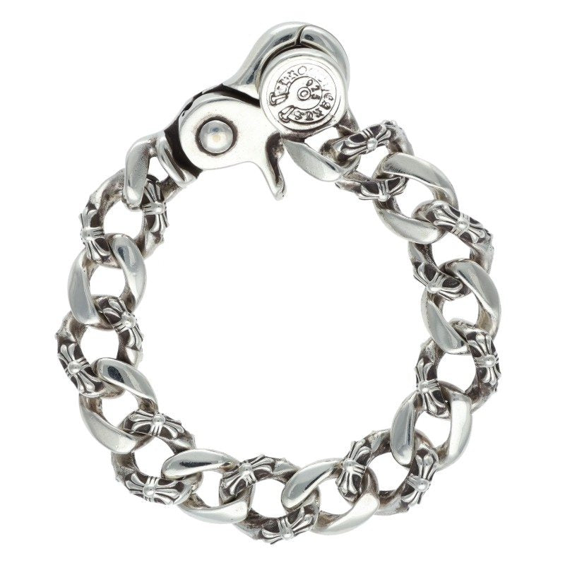 Chrome Hearts Fancy Link Clip Silver Bracelet Size ONE SIZE