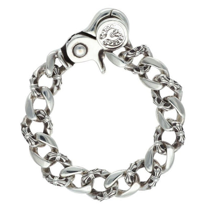 Chrome Hearts Fancy Link Clip Silver Bracelet Size ONE SIZE