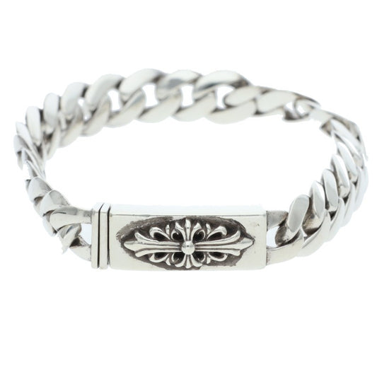 Chrome Hearts ID BBY FLRL CRS Silver Bracelet Size ONE SIZE