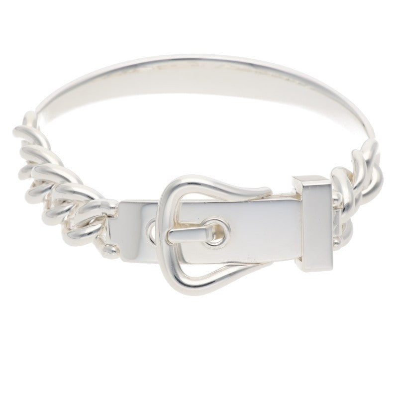 HERMES Boucle Sellier Inflexible 925 Silver Size ONE SIZE