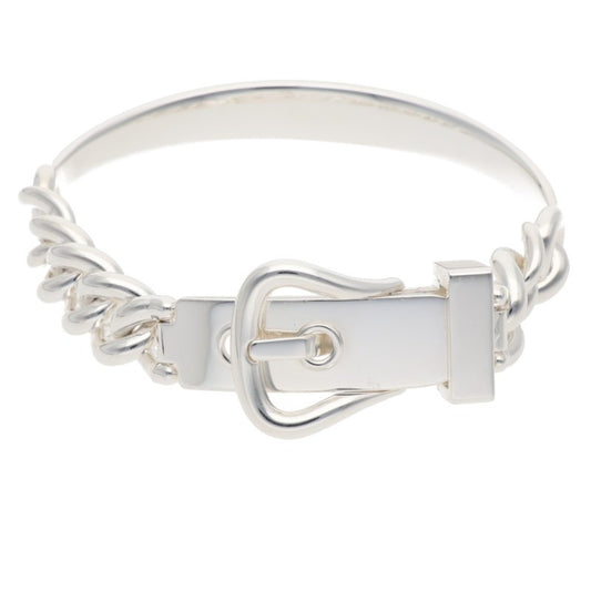 HERMES Boucle Sellier Inflexible 925 Silver Size ONE SIZE