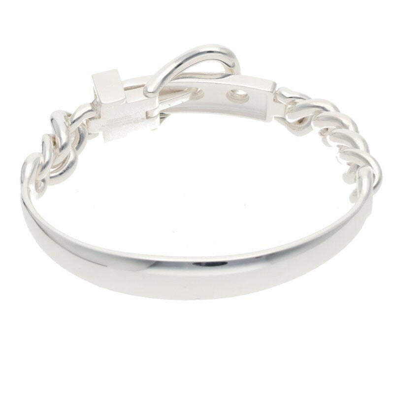 HERMES Boucle Sellier Inflexible 925 Silver Size ONE SIZE