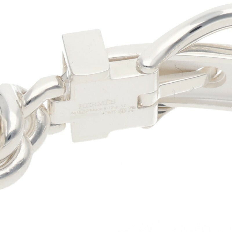 HERMES Boucle Sellier Inflexible 925 Silver Size ONE SIZE