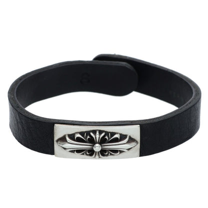Chrome Hearts CUFF PLATE FLRL CRS Leather Size ONE SIZE