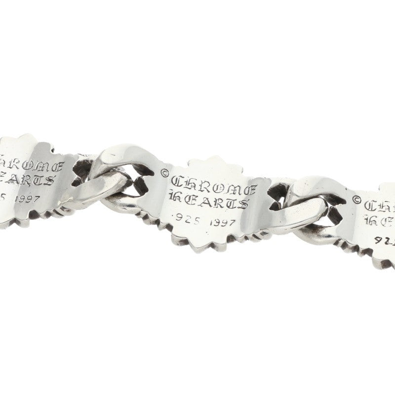 Chrome Hearts KEEPER LINK Silver Bracelet Size ONE SIZE