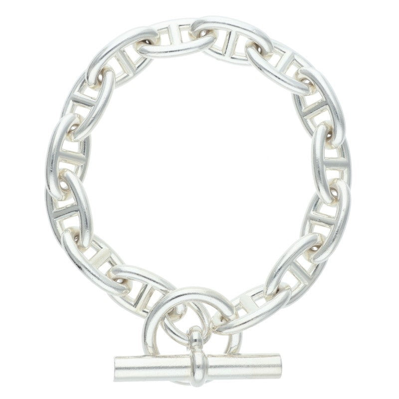 HERMES Chaine d'Ancre GM Silver Bracelet Size ONE SIZE