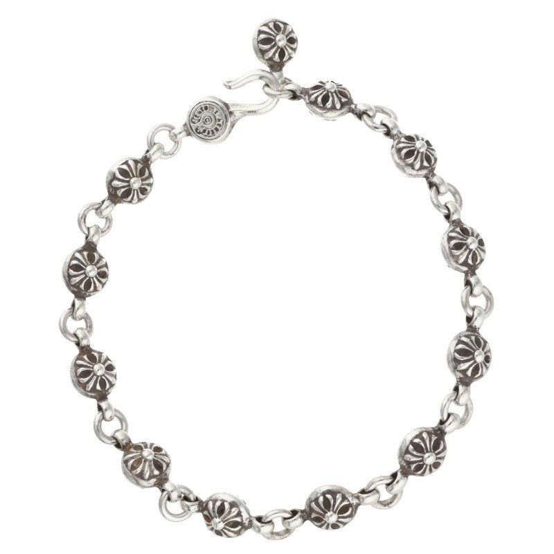 Chrome Hearts #1 Cross Ball Silver Bracelet Size ONE SIZE