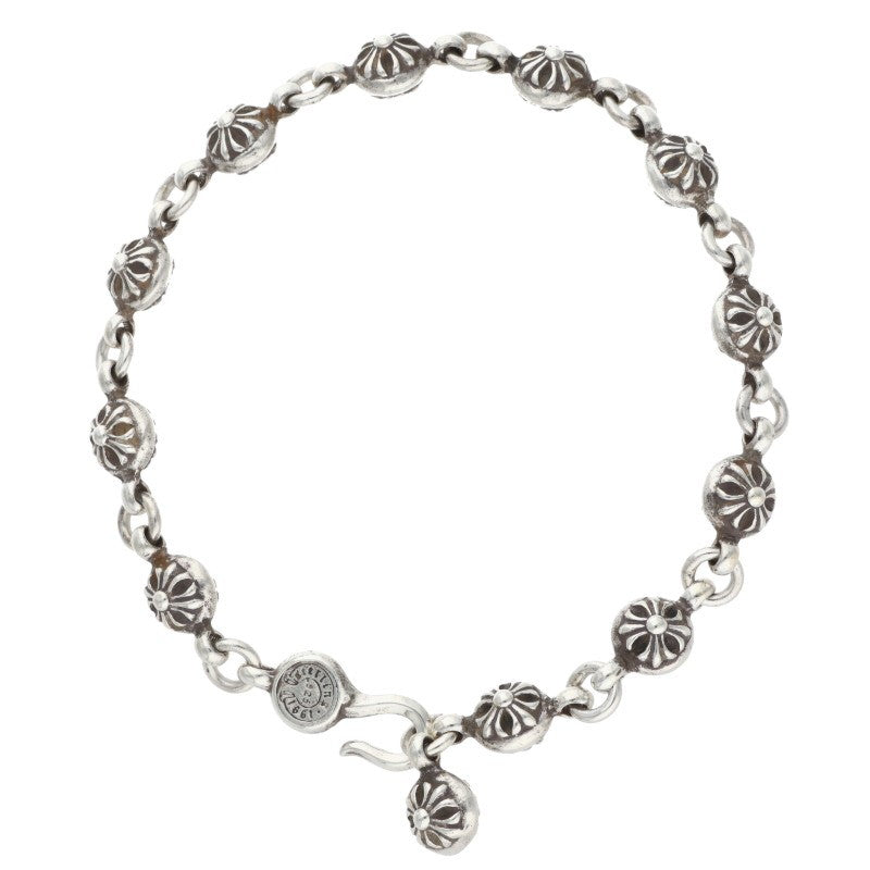 Chrome Hearts #1 Cross Ball Silver Bracelet Size ONE SIZE