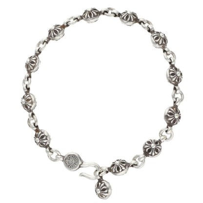 Chrome Hearts #1 Cross Ball Silver Bracelet Size ONE SIZE