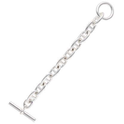 HERMES Chaine d'Ancre TGM Silver Bracelet Size ONE SIZE