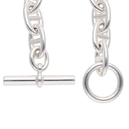 HERMES Chaine d'Ancre TGM Silver Bracelet Size ONE SIZE