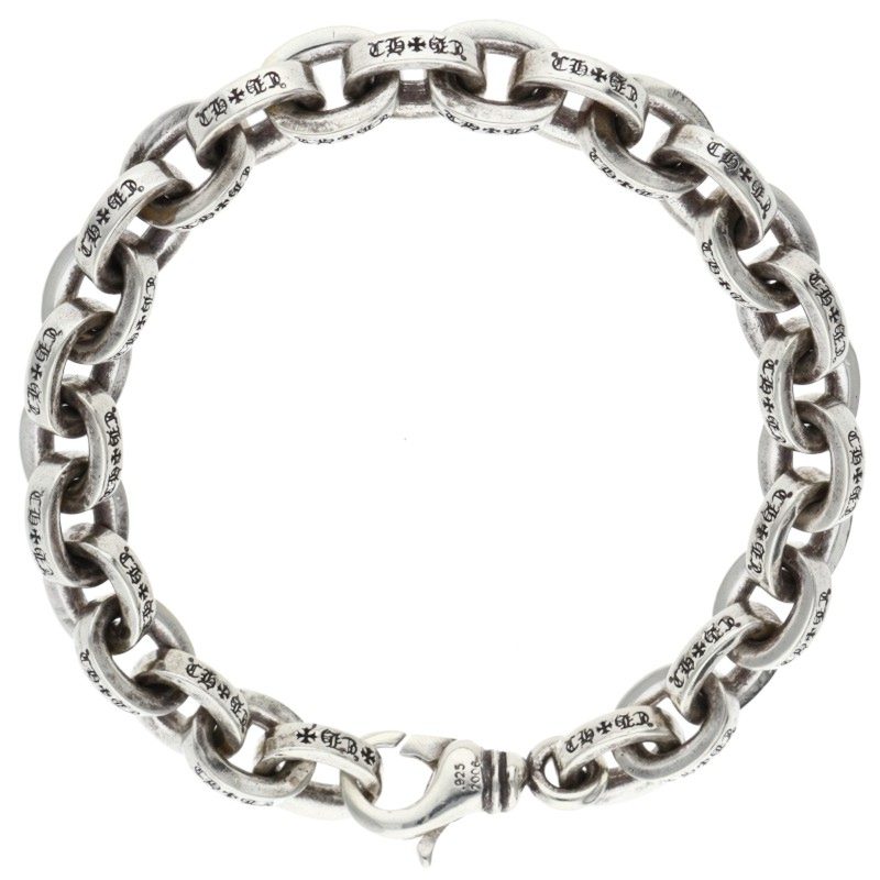 Chrome Hearts LARGE PAPER CHN Silver Bracelet