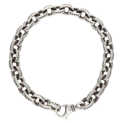 Chrome Hearts 925 Silver Large Chain Bracelet Size 8INCH