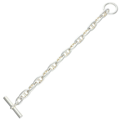 HERMES Chaine d'Ancre GM Silver Bracelet 925 Size 13LINK