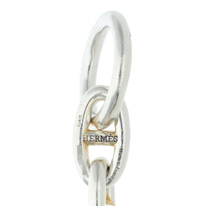 HERMES Chaine d'Ancre GM Silver Bracelet 925 Size 13LINK
