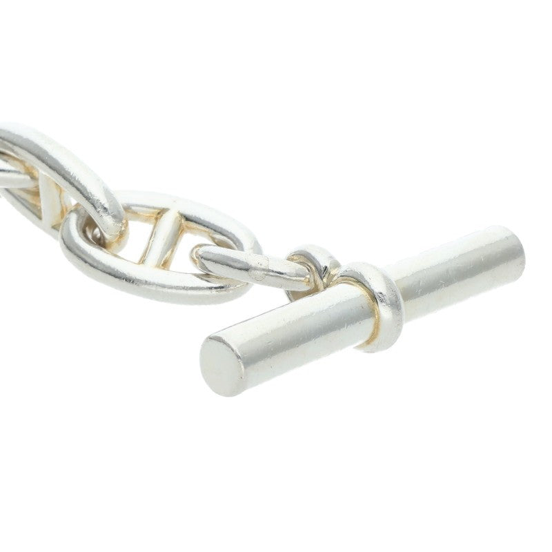 HERMES Chaine d'Ancre GM Silver Bracelet 925 Size 13LINK