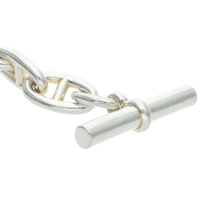 HERMES Chaine d'Ancre GM Silver Bracelet 925 Size 13LINK