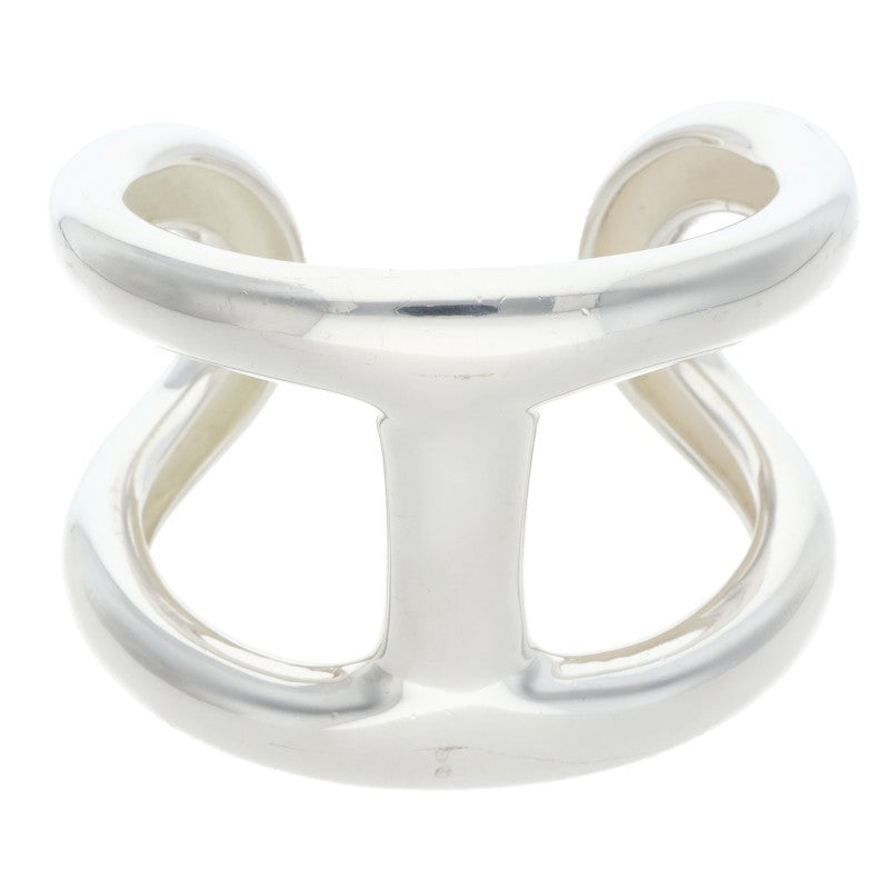 HERMES Osmose GM Silver Bangle Size ONE SIZE