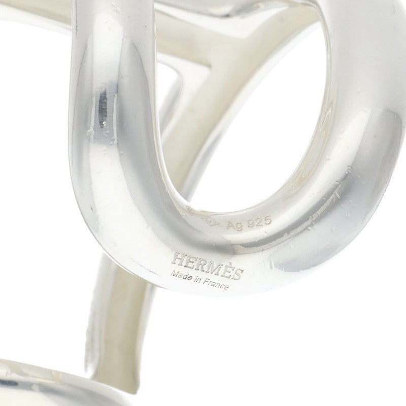 HERMES Osmose GM Silver Bangle Size ONE SIZE