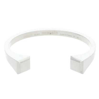 HERMES Clou de Forge Silver Bangle Size ONE SIZE