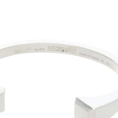 HERMES Clou de Forge Silver Bangle Size ONE SIZE