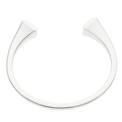 HERMES Clou de Forge Silver Bangle Size ONE SIZE